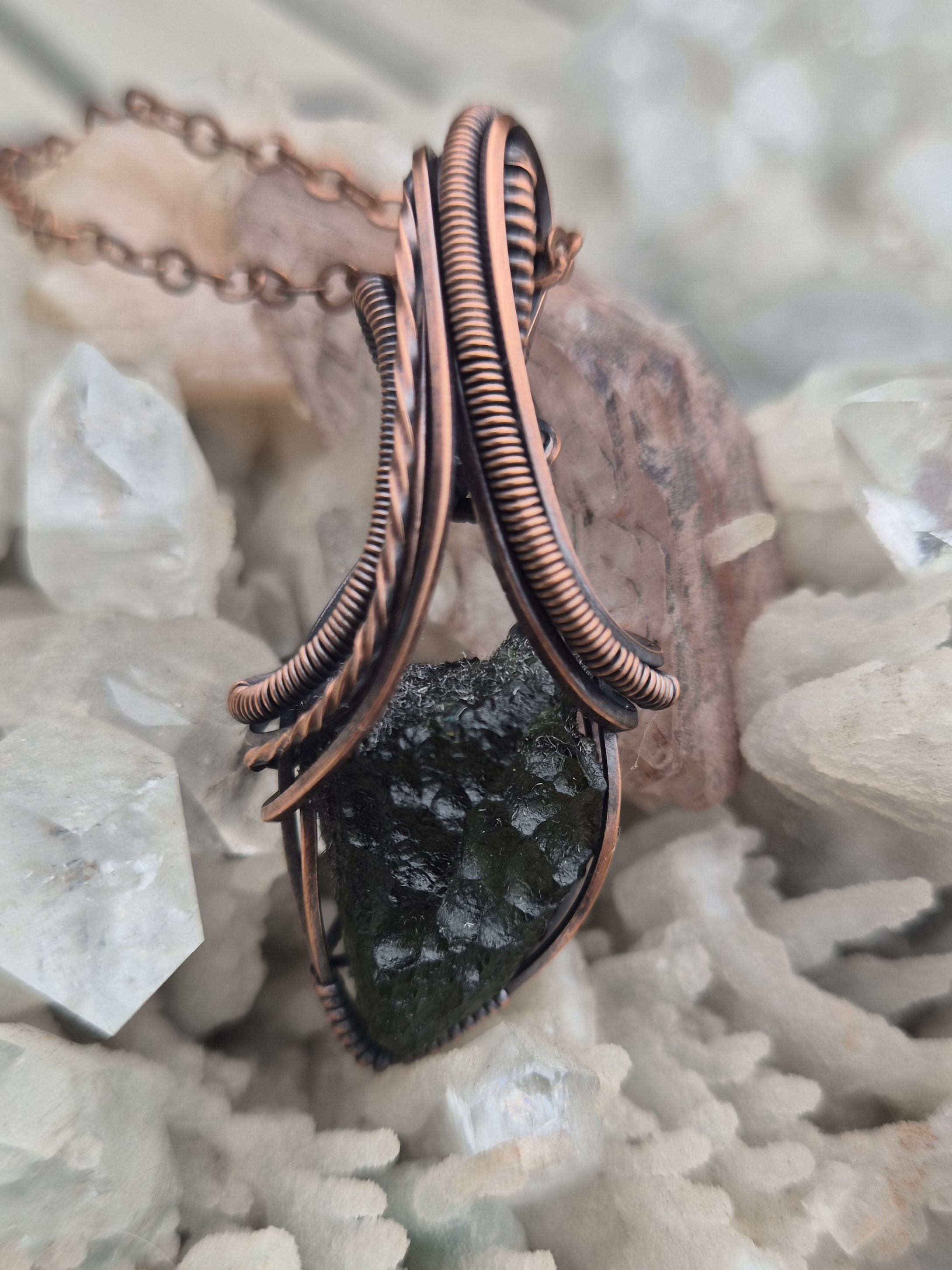 Moldavite Pendant, catalogue piece 18